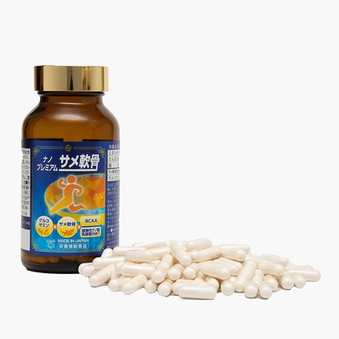 Viên Uống Bổ Xương Khớp Chiết Xuất Sụn Cá Mập Nano Premium Shark Cartilage Nichiei Bussan 150 viên - Hàng Nhật chính hãng