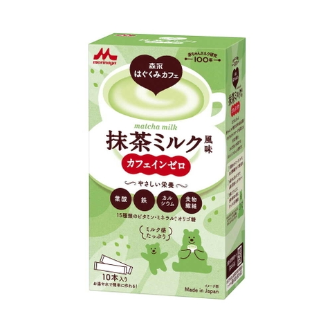 Sữa bầu Morinaga vị Matcha mẫu mới hộp 10 gói - Hàng Nhật nội