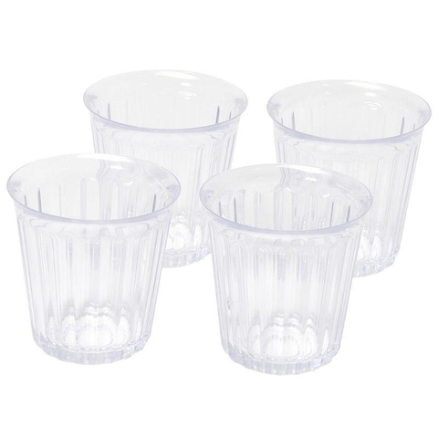 Bộ 4 cốc nhựa trong siêu bền Pearl Life 280ml