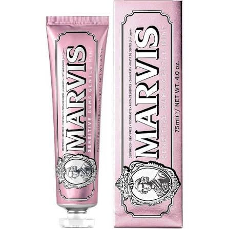 ( Ý) Kem Đánh Răng MARVIS Sensitive Gums Gentle Mint 75ml Màu Hồng (Răng Nhạy Cảm)
