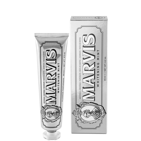 ( Ý) Kem Đánh Răng MARVIS Whitening Mint Màu Trắng 85ml ( Chứa Tinh Chất Trắng Răng)